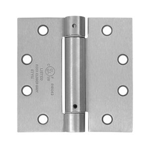 Deltana 4 1/2"x 4 1/2" Spring Hinge in Brushed Stainless Steel