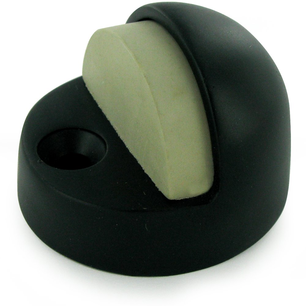 Deltana Solid Brass High Profile Dome Stop in Paint Black