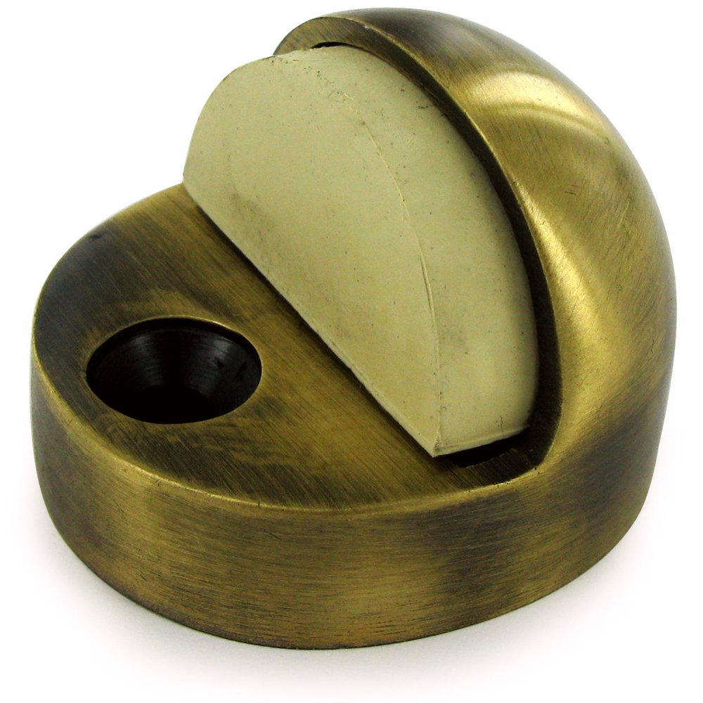 Deltana Solid Brass High Profile Dome Stop in Antique Brass