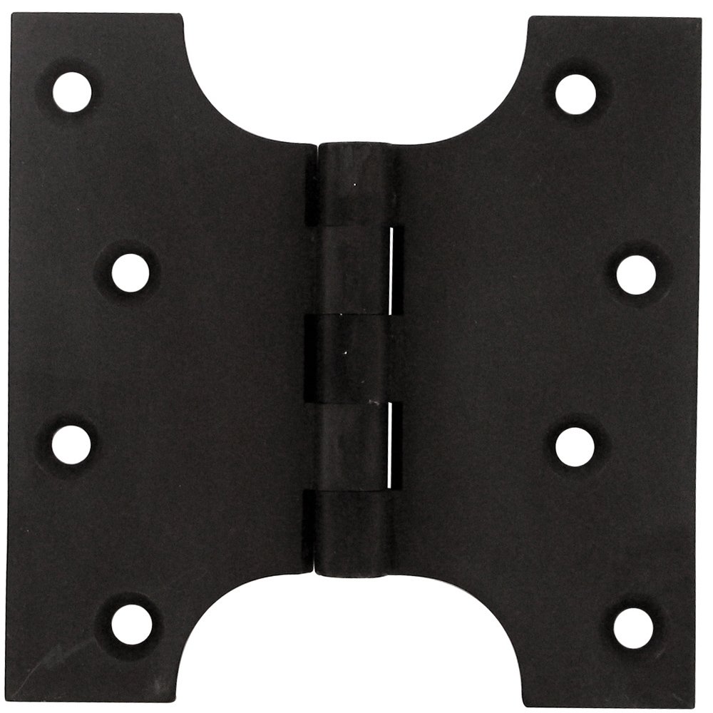 Deltana Solid Brass 4" x 4" Parliament Door Hinge (Sold as a Pair) in Oil Rubbed Bronze