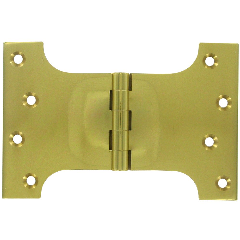 Deltana Solid Brass 4" x 6" Parliament Door Hinge (Sold as a Pair) in Polished Brass