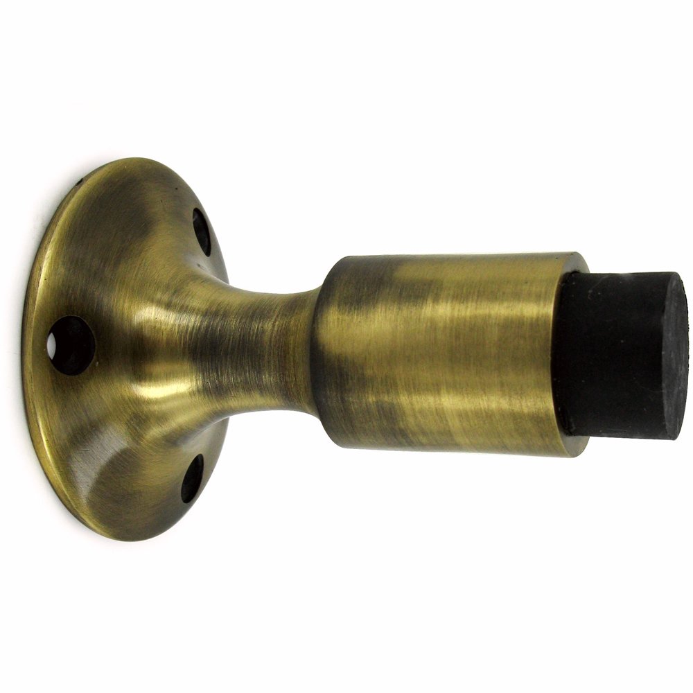 Deltana Solid Brass Wall Mounted Bumper in Antique Brass