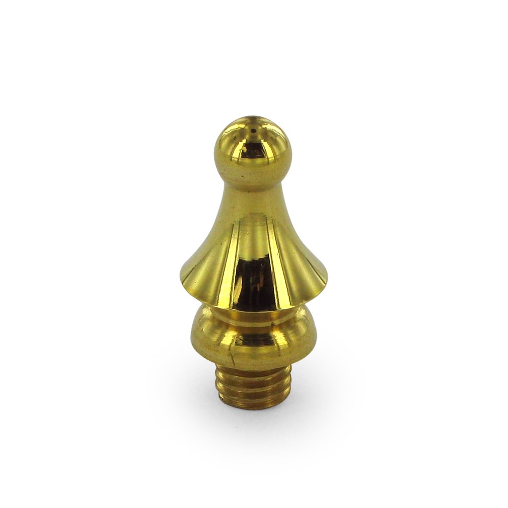 Deltana Solid Brass Windsor Tip Door Hinge Finial (Sold Individually) in Polished Brass