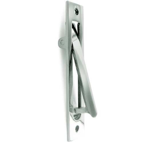 Deltana Solid Brass Heavy Duty Edge Pull in Polished Chrome