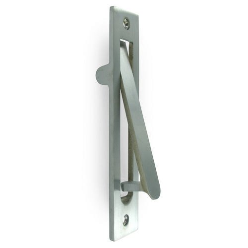 Deltana Solid Brass Heavy Duty Edge Pull in Brushed Chrome