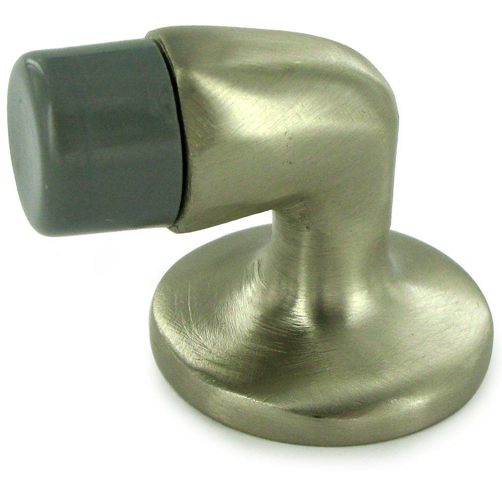 Deltana Solid Brass 1 3/8" Floor Door Bumper in Brushed Nickel