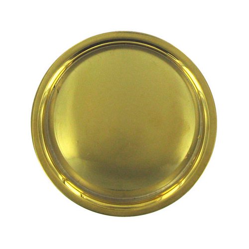 Deltana Solid Brass 2 1/8" Diameter Round Flush Pull in PVD Brass