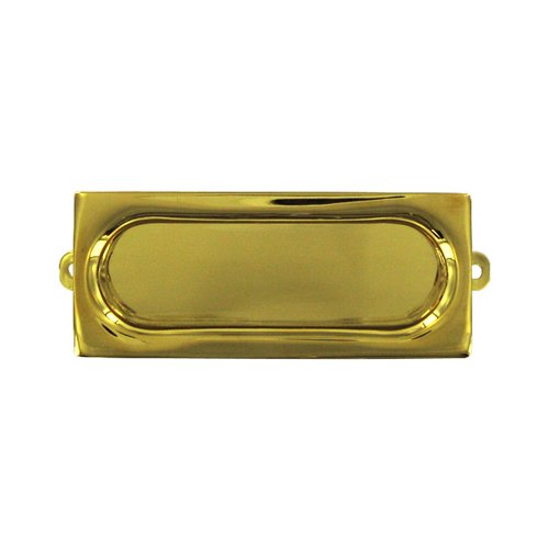 Deltana Solid Brass 3 1/8" x 15/16" Rectangle Flush Pull in PVD Brass