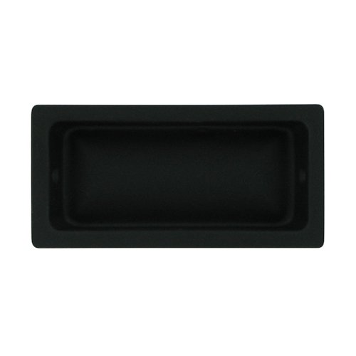 Deltana Solid Brass Large 3 5/8" x 1 3/4" Flush Pull in Paint Black