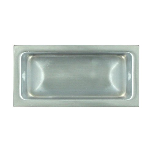 Deltana Solid Brass Large 3 5/8" x 1 3/4" Flush Pull in Brushed Chrome