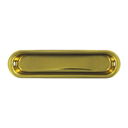 Deltana Solid Brass 4" x 1" Flush Pull in PVD Brass