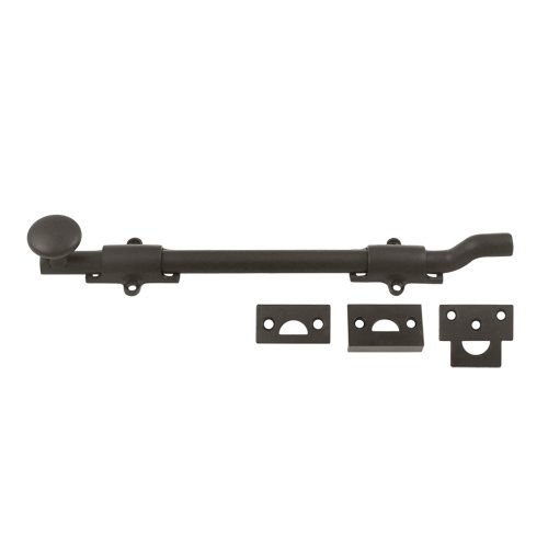 Deltana Heavy Duty 12" Surface Bolt with Off-set in Oil Rubbed Bronze