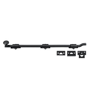 Deltana Heavy Duty 18" Surface Bolt with Off-set in Paint Black