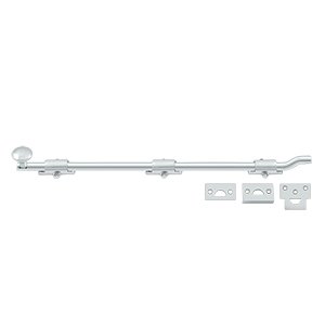 Deltana Heavy Duty 18" Surface Bolt with Off-set in Polished Chrome