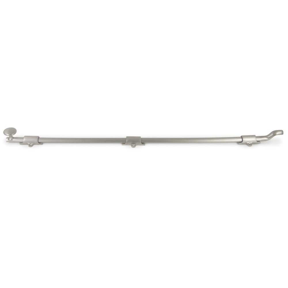 Deltana Solid Brass 26" Heavy Duty Surface Bolt with Off Set in Brushed Nickel
