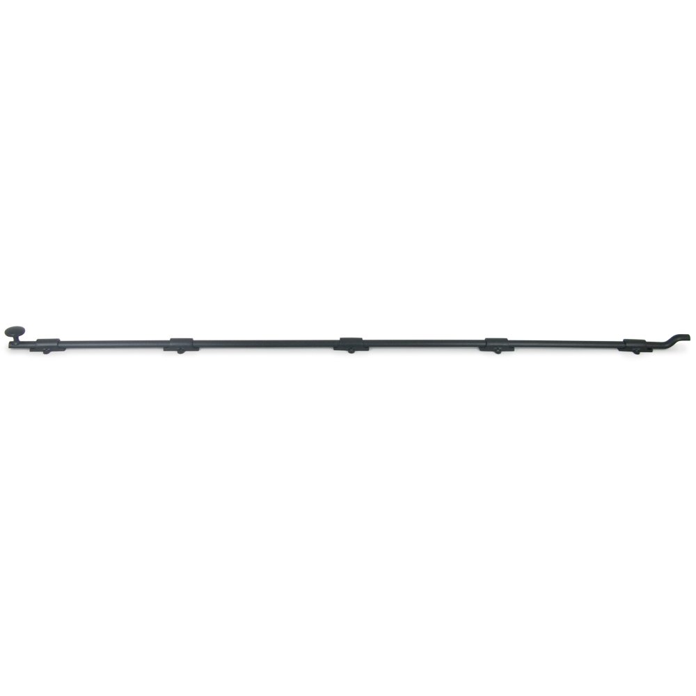 Deltana Solid Brass 42" Heavy Duty Surface Bolt with Off Set in Paint Black