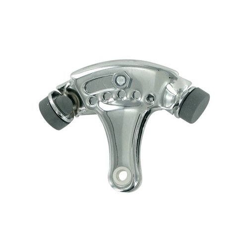 Deltana Solid Brass Hinge Mounted Adjustable Hinge Pin Stop in Polished Chrome