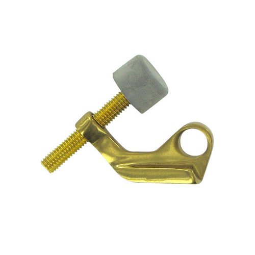 Deltana Solid Brass Hinge Mounted Hinge Pin Stop for Steel Hinges in Polished Brass