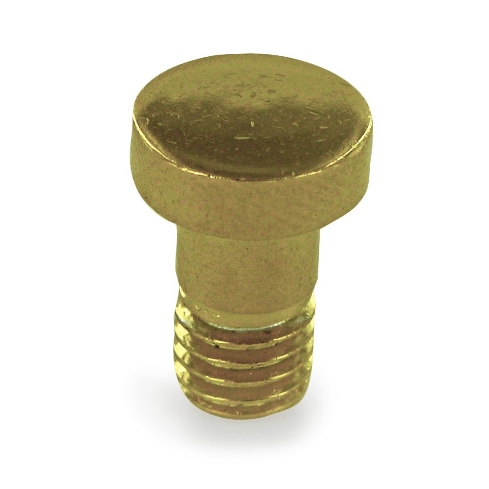 Deltana Solid Brass Extended Button Tip for Solid Brass Hinges and Hinge Pin Door Stops (Sold Individually) in PVD Brass