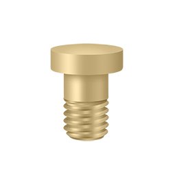 Deltana Solid Brass Extended Button Tip for Solid Brass Hinges and Hinge Pin Door Stops (Sold Individually) in Polished Brass