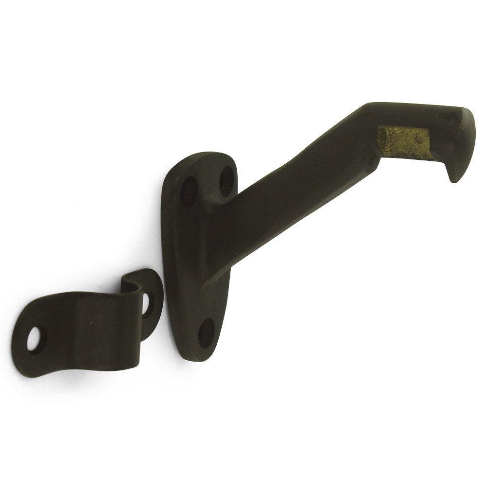 Deltana Solid Brass 3 5/16" Projection Hand Rail Bracket (Sold Individually) in Oil Rubbed Bronze
