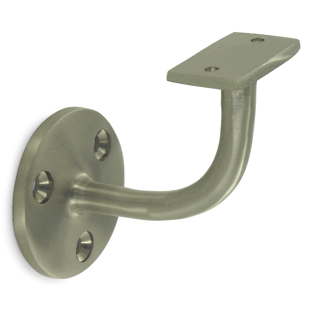 Deltana Solid Brass 3" Projection Light Duty Hand Rail Bracket (Sold Individually) in Brushed Nickel