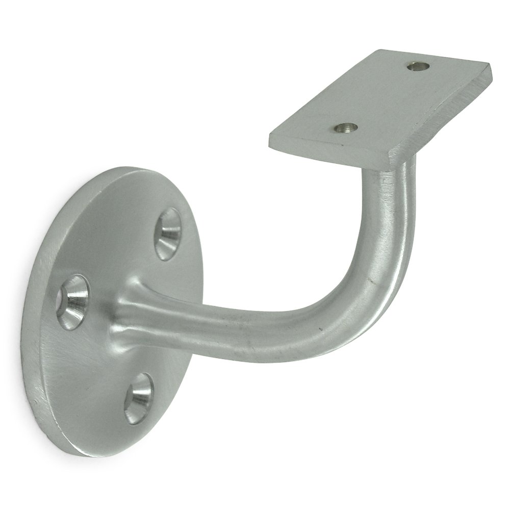Deltana Solid Brass 3" Projection Light Duty Hand Rail Bracket (Sold Individually) in Brushed Chrome