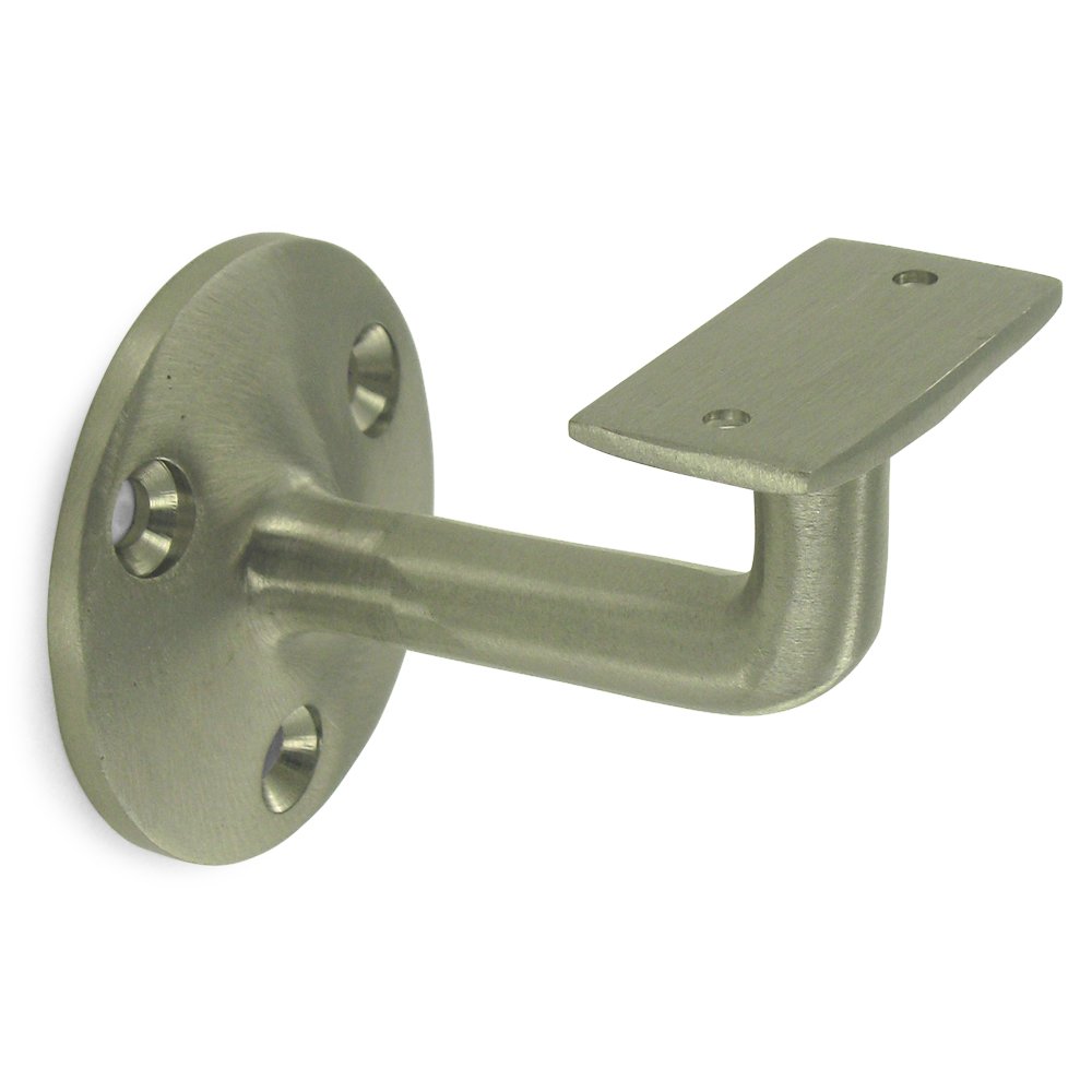 Deltana Solid Brass 3" Projection Hand Rail Bracket (Sold Individually) in Brushed Nickel