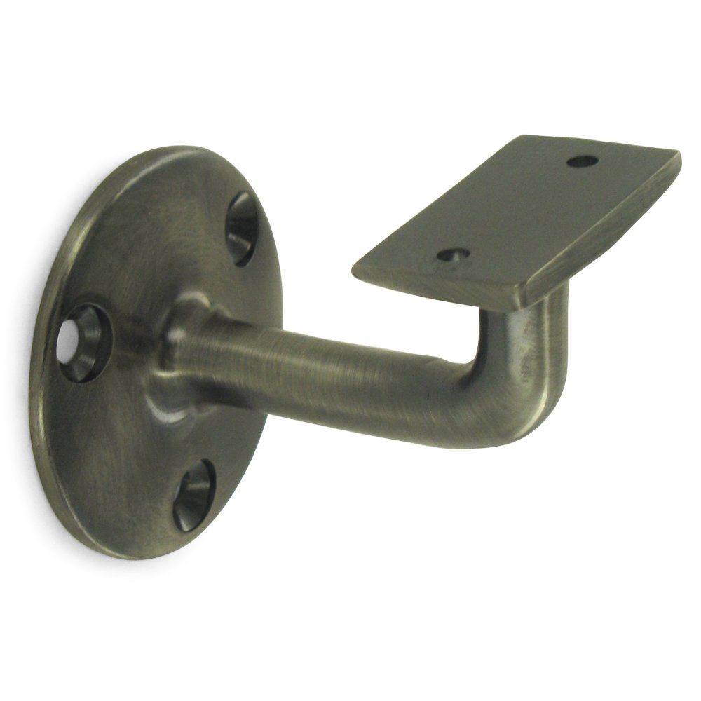 Deltana Solid Brass 3" Projection Hand Rail Bracket (Sold Individually) in Antique Nickel