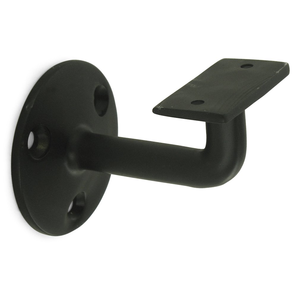 Deltana Solid Brass 3" Projection Hand Rail Bracket (Sold Individually) in Paint Black
