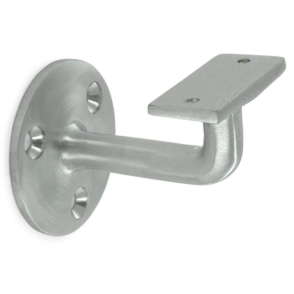 Deltana Solid Brass 3" Projection Hand Rail Bracket (Sold Individually) in Brushed Chrome