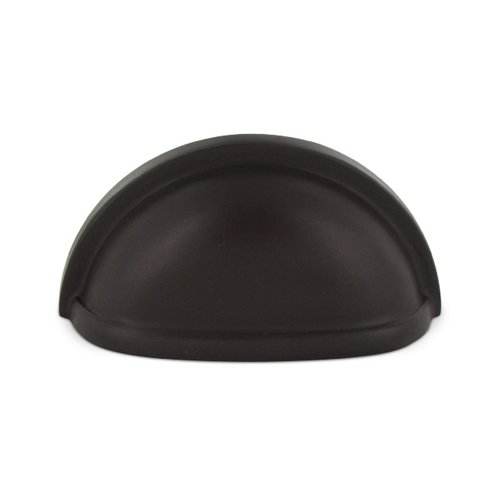 Deltana Solid Brass 3" Centers Oval Shell Cup Pull in Oil Rubbed Bronze