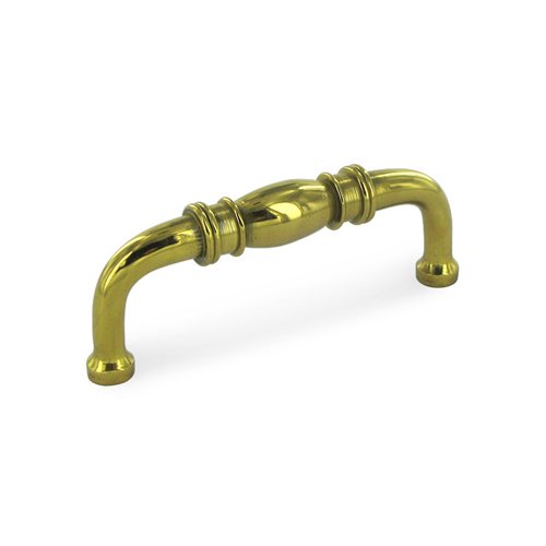 Deltana Solid Brass 3" Centers Colonial Wire Pull in Polished Brass