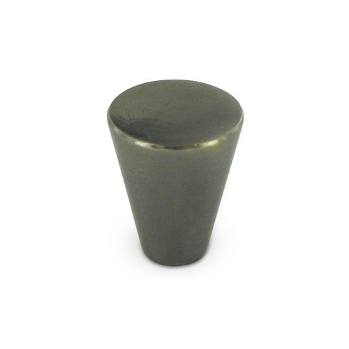 Deltana Solid Brass 3/4" Diameter Cone Knob in Antique Nickel