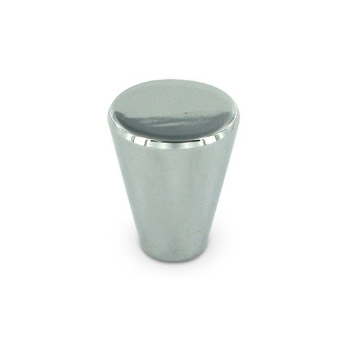 Deltana Solid Brass 3/4" Diameter Cone Knob in Polished Chrome