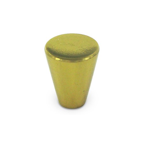 Deltana Solid Brass 3/4" Diameter Cone Knob in Polished Brass