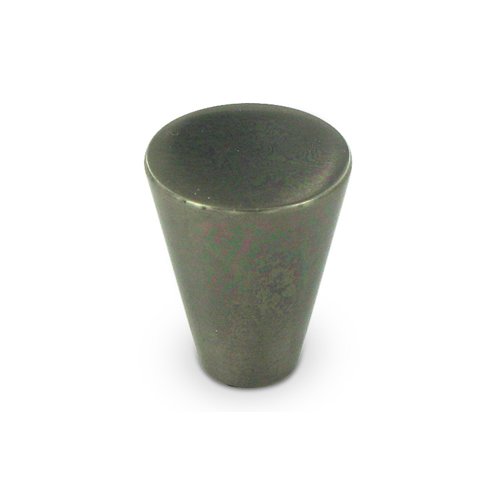 Deltana Solid Brass 1" Diameter Cone Knob in Antique Nickel