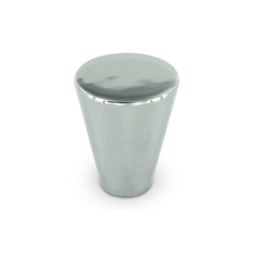 Deltana Solid Brass 1" Diameter Cone Knob in Polished Chrome