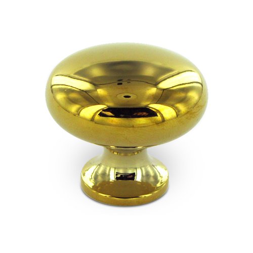 Deltana Solid Brass 1 1/4" Diameter Solid Round Knob in PVD Brass