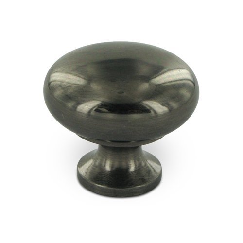 Deltana Solid Brass 1 1/4" Diameter Solid Round Knob in Antique Nickel