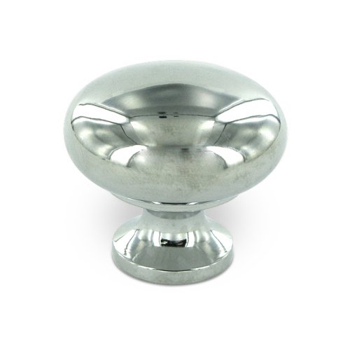 Deltana Solid Brass 1 1/4" Diameter Solid Round Knob in Polished Chrome