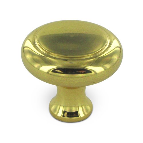 Deltana Solid Brass 1 3/4" Diameter Heavy Duty Knob in Polished Brass