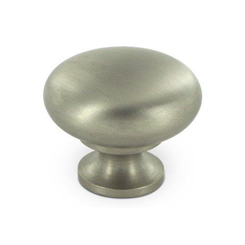 Deltana Solid Brass 1 1/4" Diameter Hollow Round Knob in Brushed Nickel