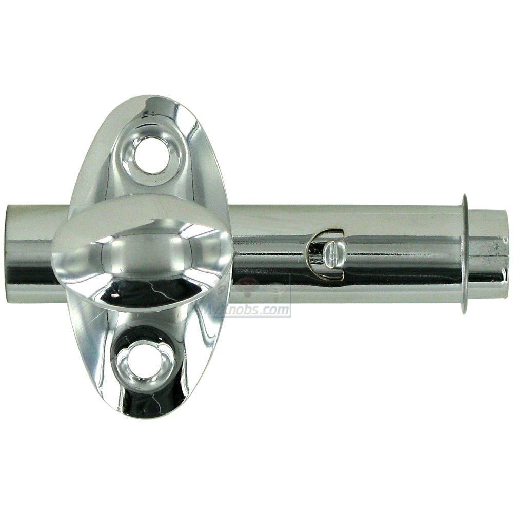 Deltana Solid Brass Mortise Bolt in Polished Chrome