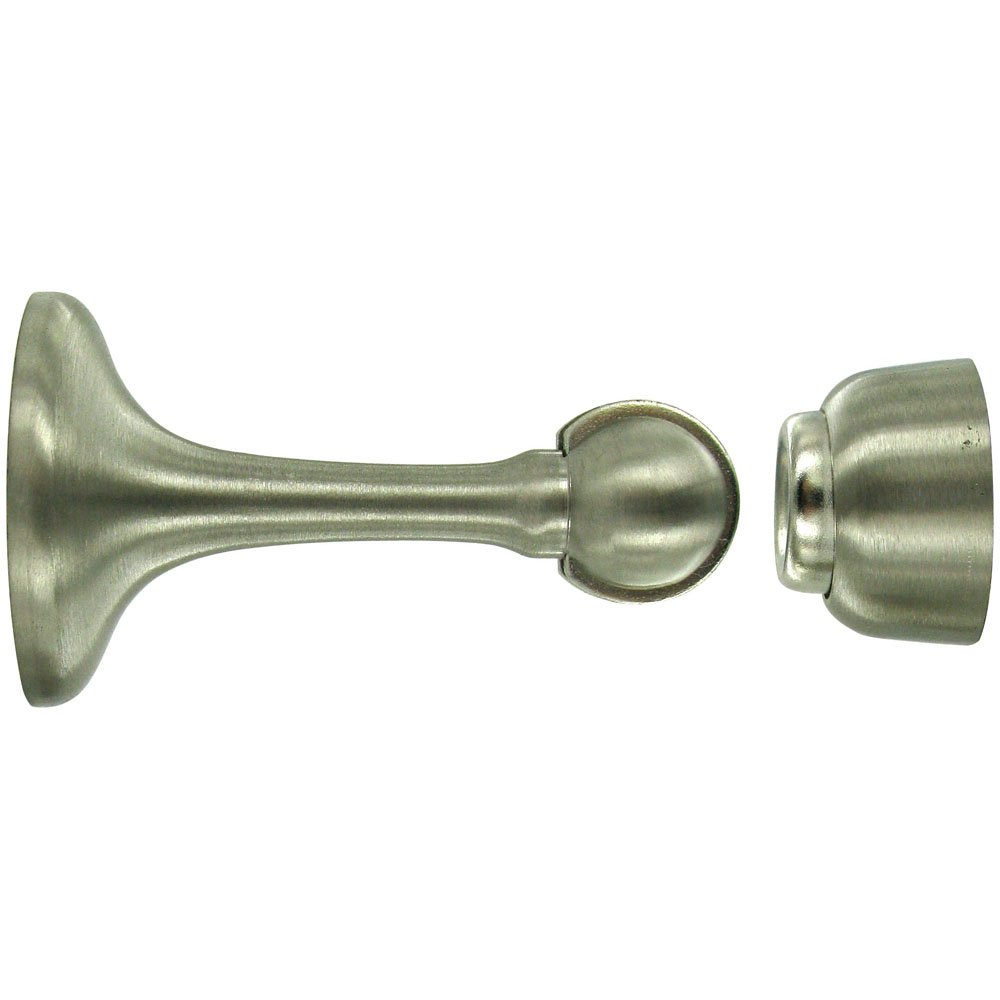 Deltana Solid Brass 3" Magnetic Door Holder in Brushed Nickel