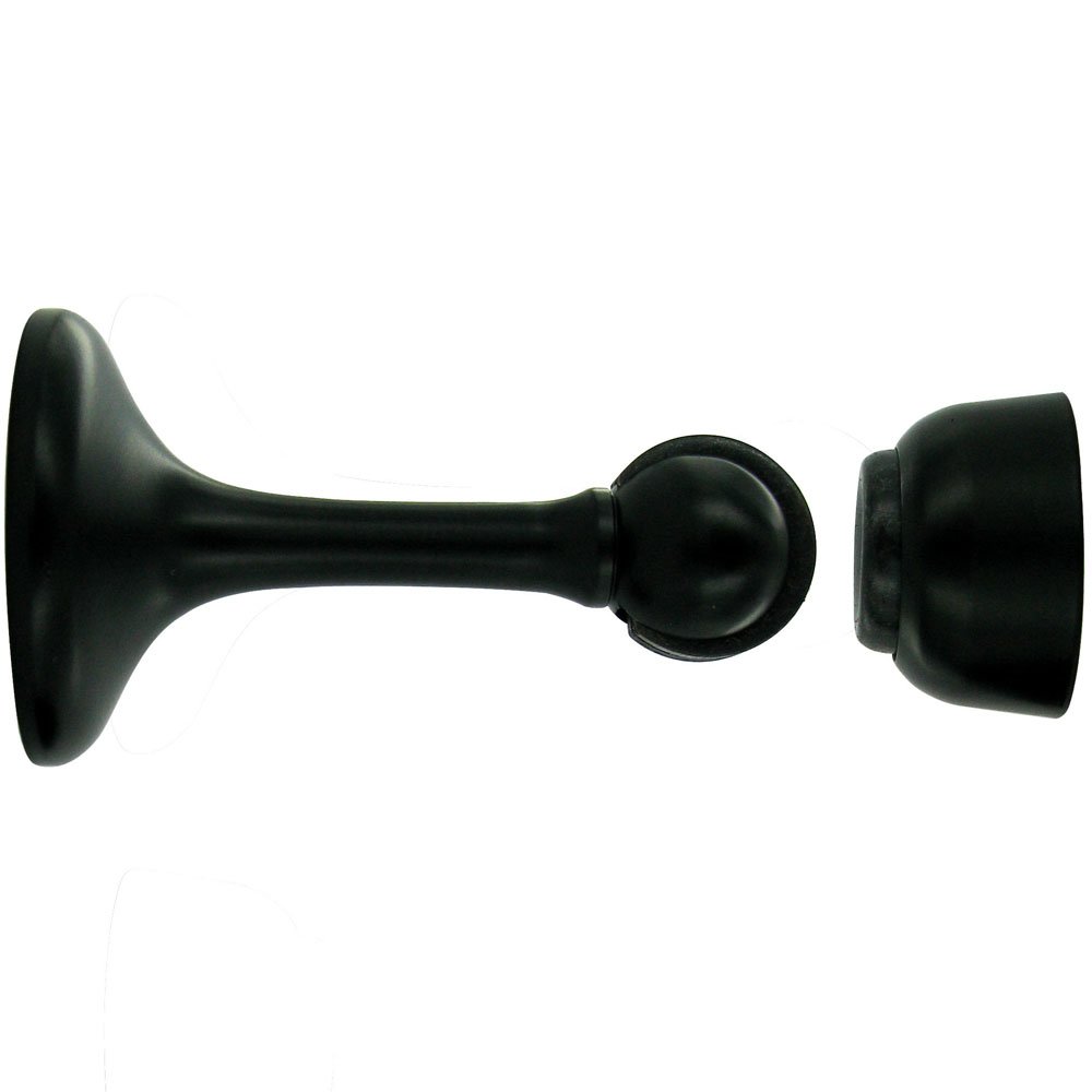 Deltana Solid Brass 3" Magnetic Door Holder in Paint Black