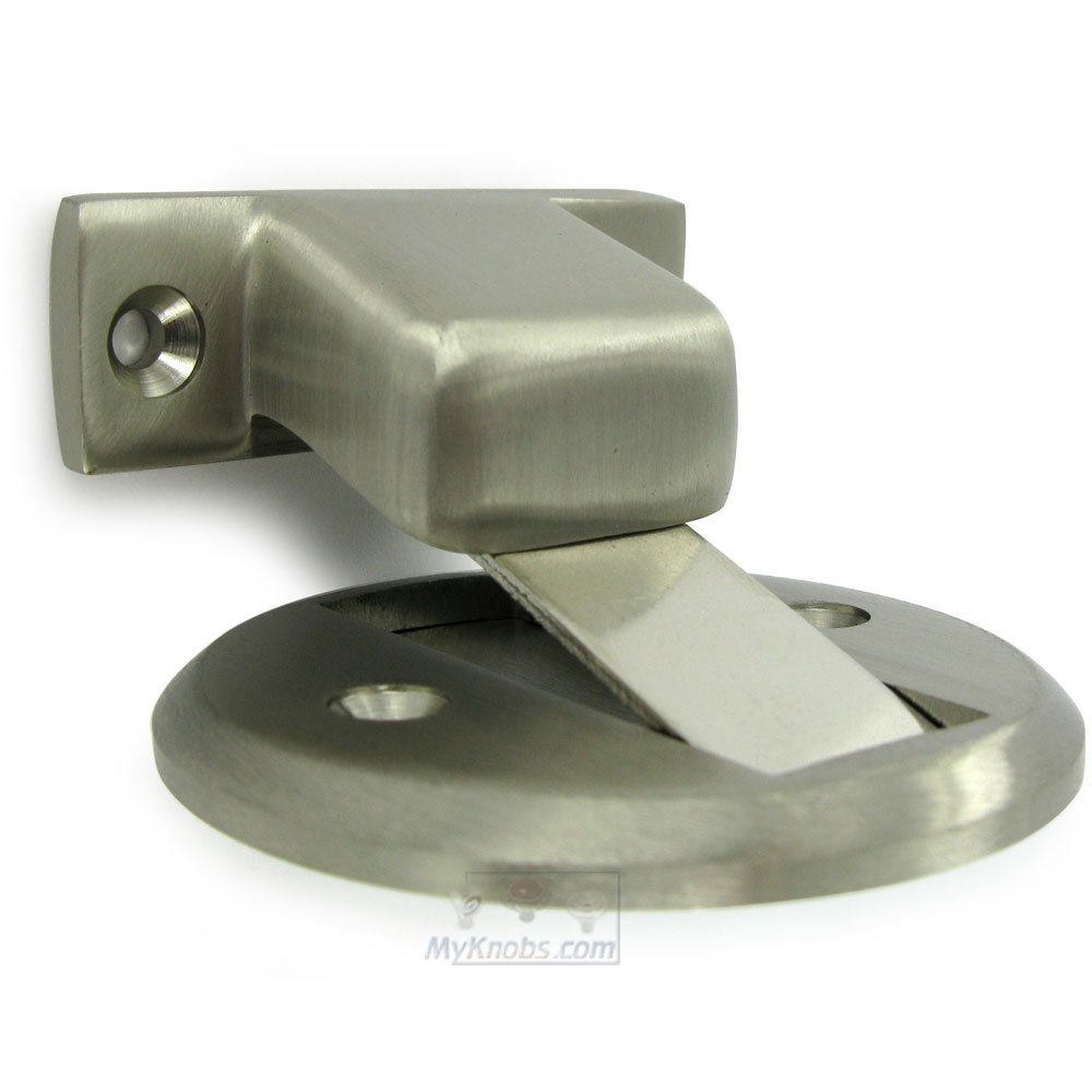 Deltana Solid Brass 2 1/2" Diameter Flush Magnetic Door Holder in Brushed Nickel