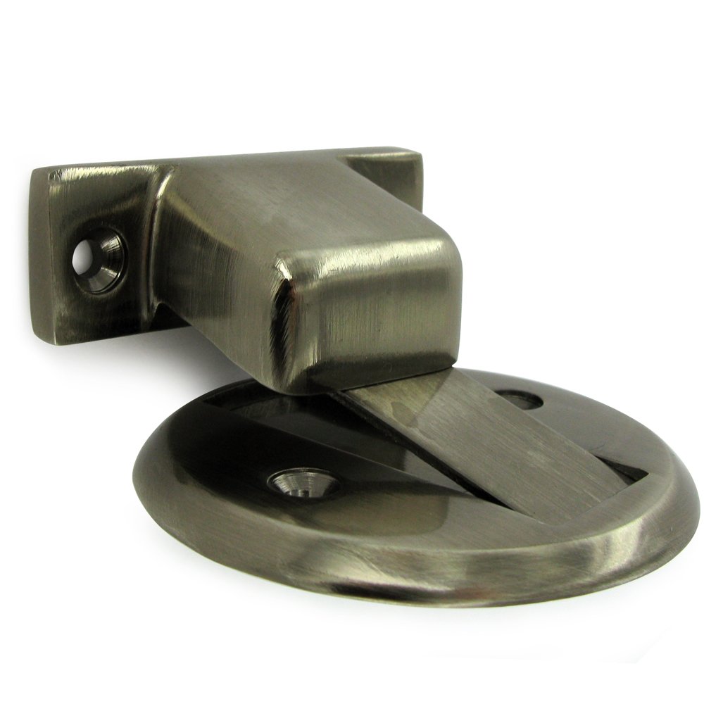Deltana Solid Brass 2 1/2" Diameter Flush Magnetic Door Holder in Antique Nickel