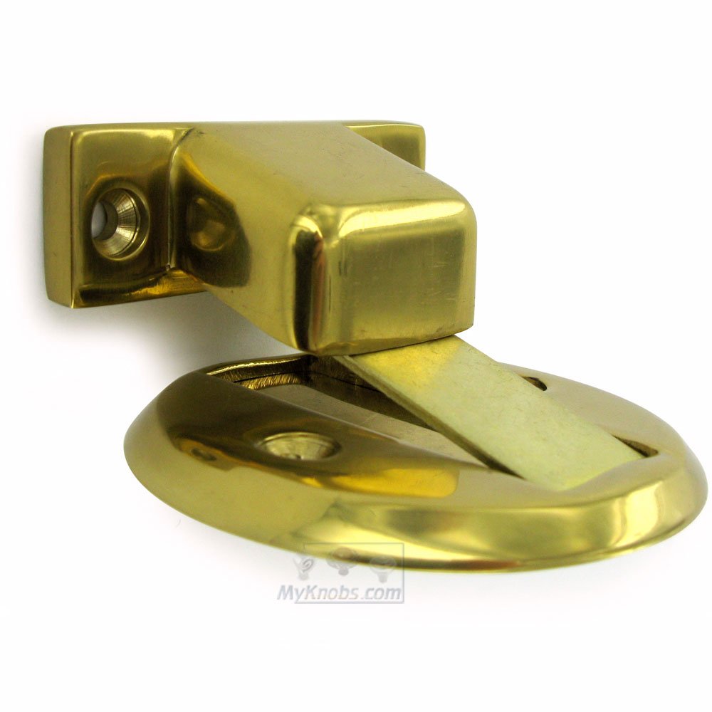 Deltana Solid Brass 2 1/2" Diameter Flush Magnetic Door Holder in Polished Brass