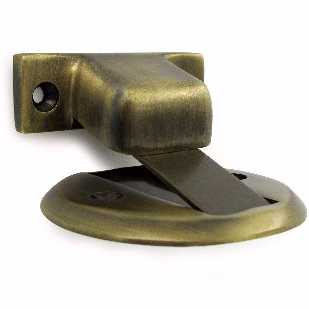 Deltana Solid Brass 2 1/2" Diameter Flush Magnetic Door Holder in Antique Brass